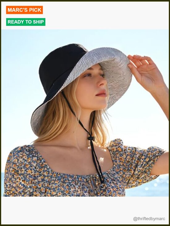 Women\'s Wide Brim Sun Hat UPF 50+ Foldable Beach Travel Hat main image 6